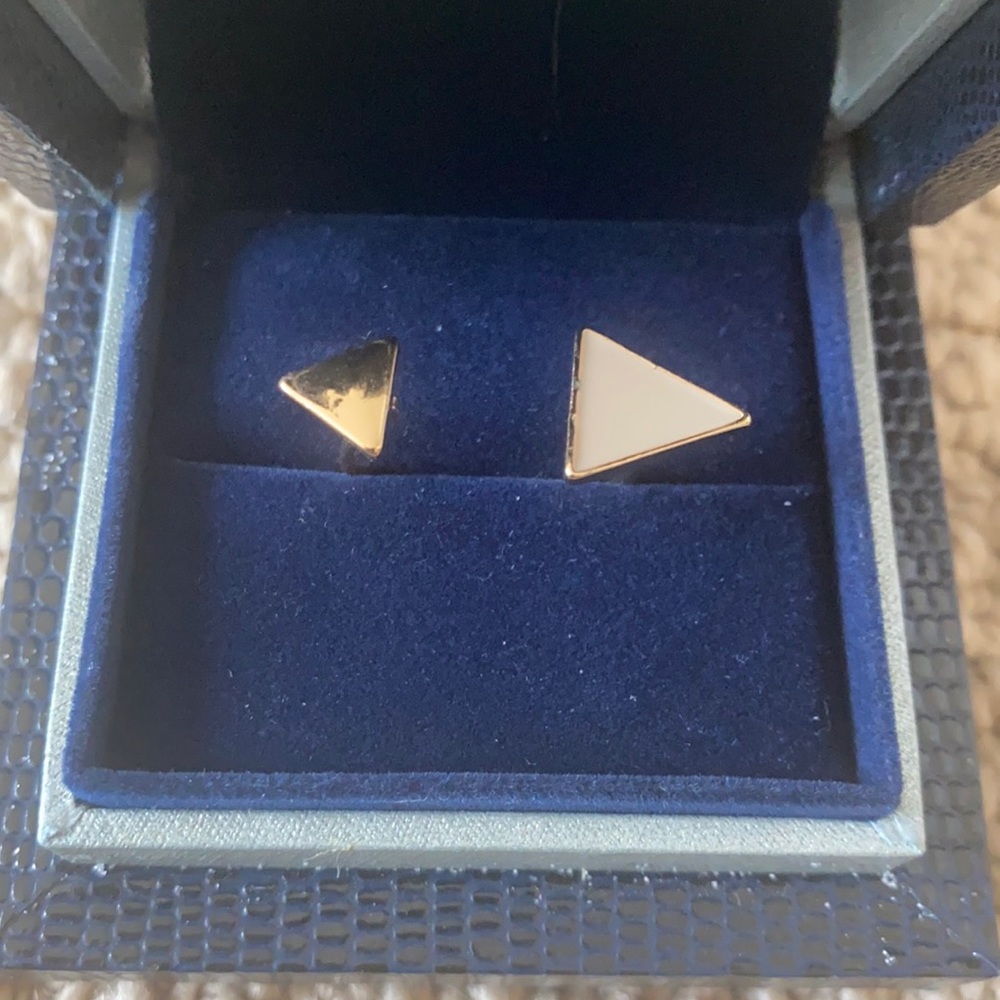 Vintage Triangles ring/toe ring. Double triangle ring/toe ring.